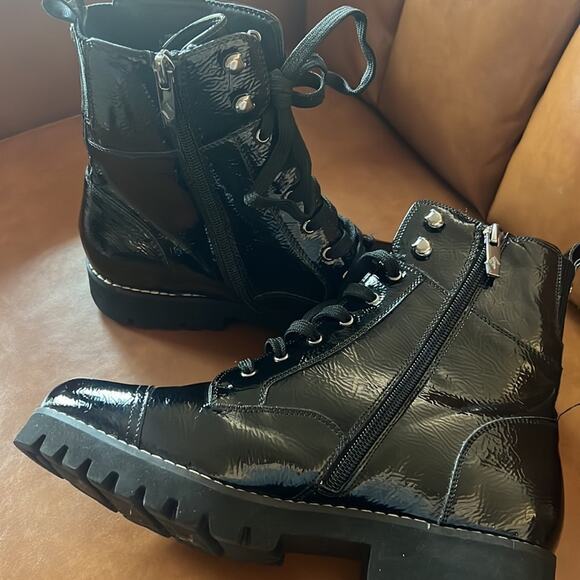 DONALD PLINER LACEUP BOOT Sz 8 - Picture 4 of 5